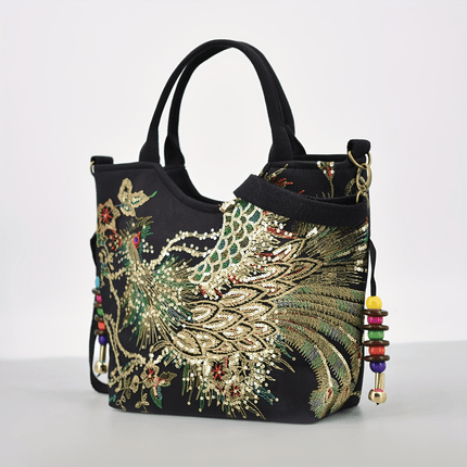 Fashion Double Handle Purse with Removable Strap