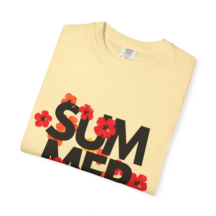 Summer Vibes Floral T-shirt, Casual Tee, Beachwear - AlluNeedt