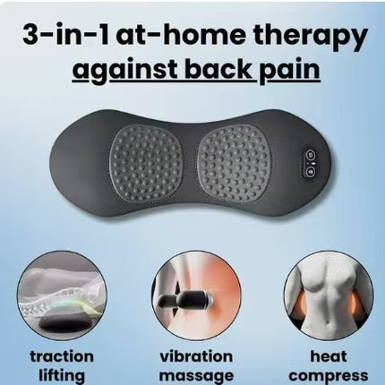 Memory foam heated massage waist pillow waist cushion