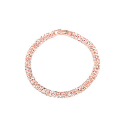 Full diamond zircon couple bracelet jewelry gift