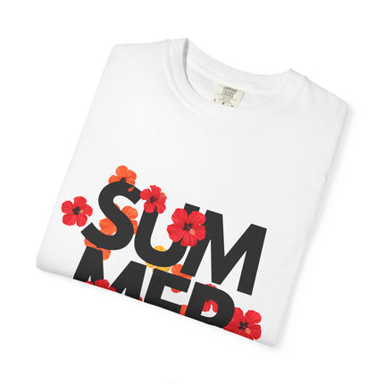 Summer Vibes Floral T-shirt, Casual Tee, Beachwear - AlluNeedt