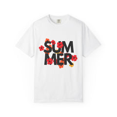 Summer Vibes Floral T-shirt, Casual Tee, Beachwear - AlluNeedt