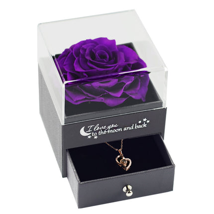 Eternal Flower Jewelry Box Rose