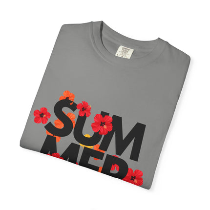 Summer Vibes Floral T-shirt, Casual Tee, Beachwear - AlluNeedt