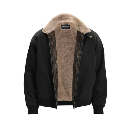 Thick Warm Mountain Hawk Stand-Up Collar Cotton Coat