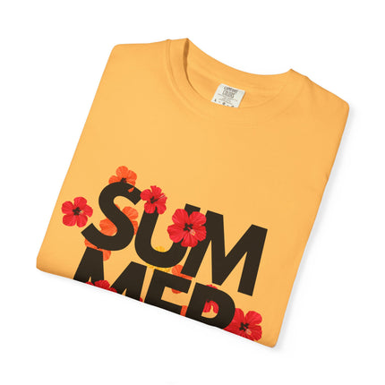 Summer Vibes Floral T-shirt, Casual Tee, Beachwear - AlluNeedt