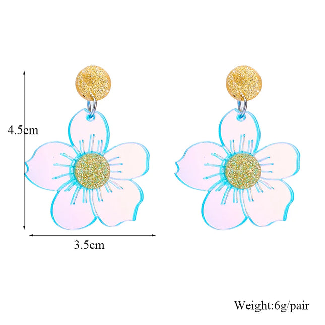 Flowers Drop Earrings