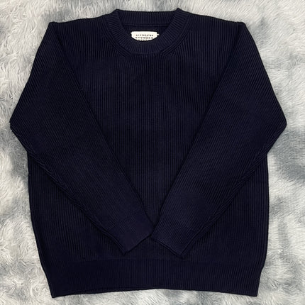 Majia Four-Corner Knitwear Crewneck Pullover Loose Sweater