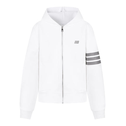 Waffle Knit Open Front Hooded Loose Fit Jacket