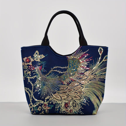 Fashion Double Handle Purse with Removable Strap