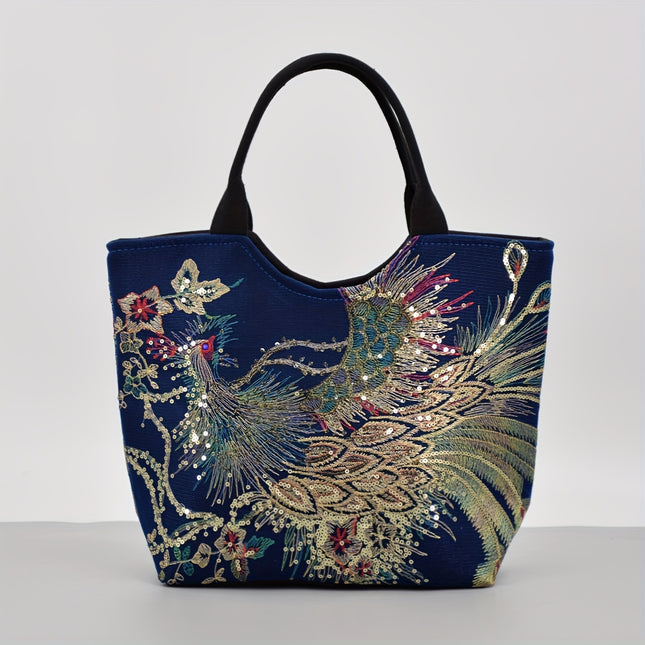 Fashion Double Handle Purse with Removable Strap