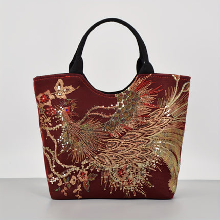 Fashion Double Handle Purse with Removable Strap