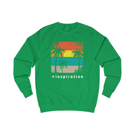 Vintage Sunset Palm Sweatshirt — Retro Beach Crewneck