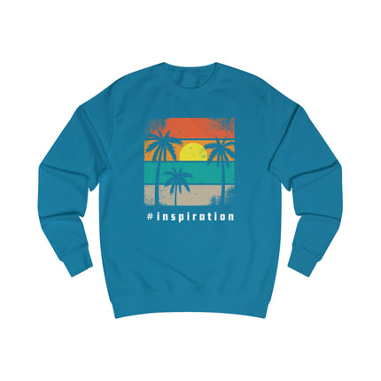 Vintage Sunset Palm Sweatshirt — Retro Beach Crewneck
