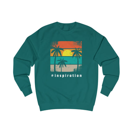 Vintage Sunset Palm Sweatshirt — Retro Beach Crewneck