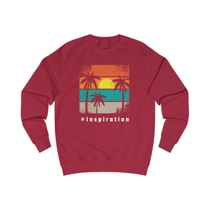 Vintage Sunset Palm Sweatshirt — Retro Beach Crewneck