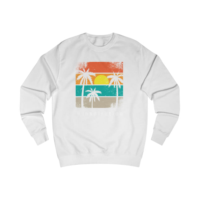 Vintage Sunset Palm Sweatshirt — Retro Beach Crewneck