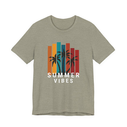 Summer Vibes Jersey Tee - Beach T-Shirt - AlluNeedt