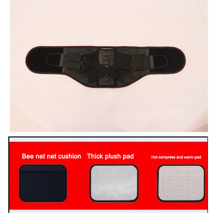 Removable steel plate support for waist protection