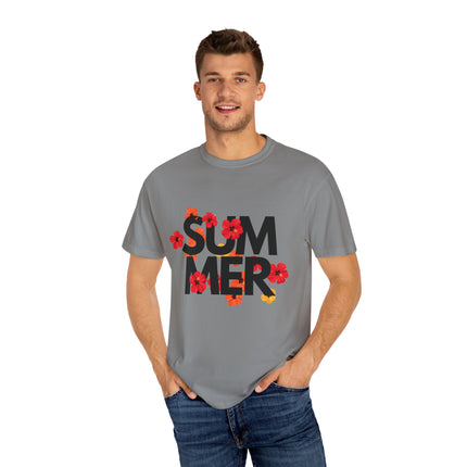Summer Vibes Floral T-shirt, Casual Tee, Beachwear - AlluNeedt