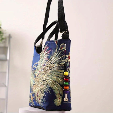 Fashion Double Handle Purse with Removable Strap