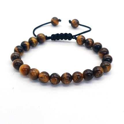8mm Tiger Eye Stone Beads Bracelet