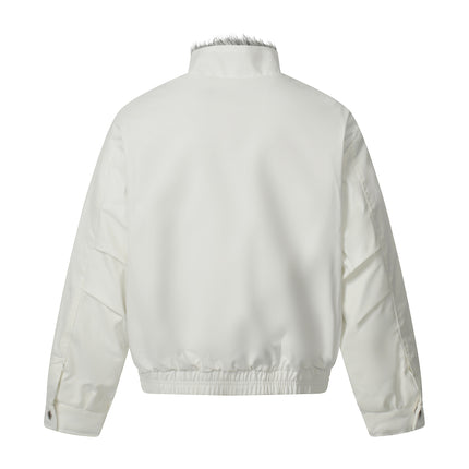 Plush one-piece short warm jacket for winter