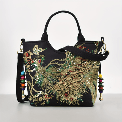Fashion Double Handle Purse with Removable Strap