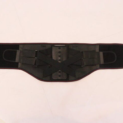 Removable steel plate support for waist protection
