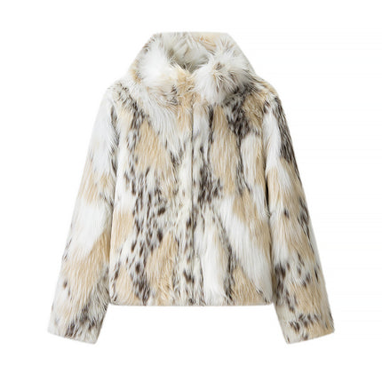 Women's autumn and winter short fur jacket