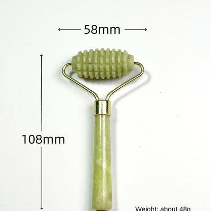 Natural Jingluo Jade Beauty Roller Massager, Face Massage Stick