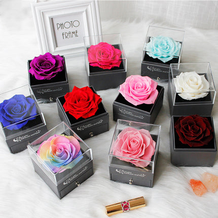 Eternal Flower Jewelry Box Rose