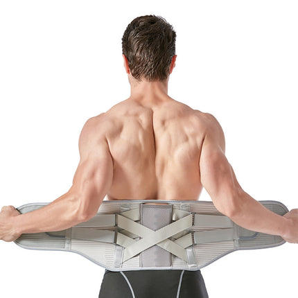 Removable steel plate support for waist protection