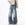 Men's Loose Straight Leg Floor Length Jeans Casual Pants with Belt Loops