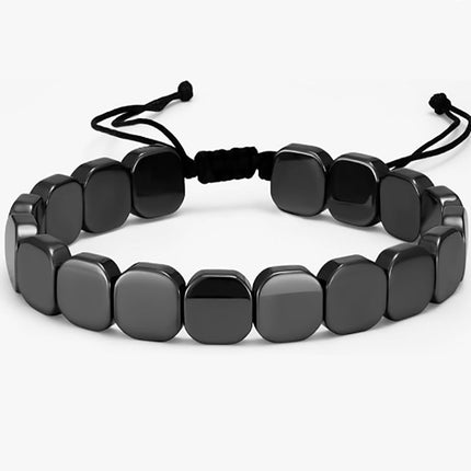 Hematite Elastic Mix-and-Match Beaded Bracelet