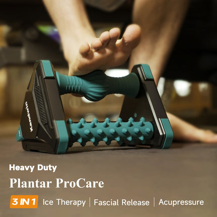 Three in one massage for foot and heel pain