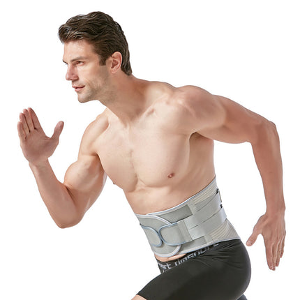 Removable steel plate support for waist protection