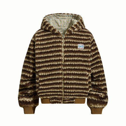 Reversible Hooded Fleece Jacket for Men and Women