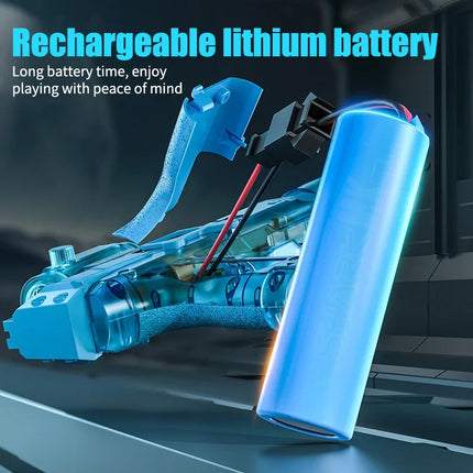 Electric Water Gun With light Sprays Flame Effect Continuously High-pressure High-speed Powerful Outdoor Water Gun Toys For Kid