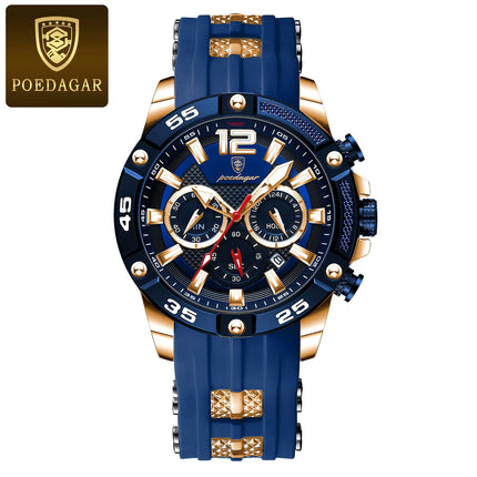 POEDAGAR Luxury Casual Men Watch - AlluNeedt