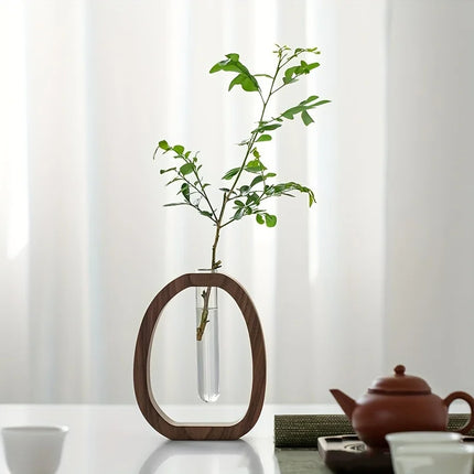 Walnut Colored Floral Ware - AlluNeedt