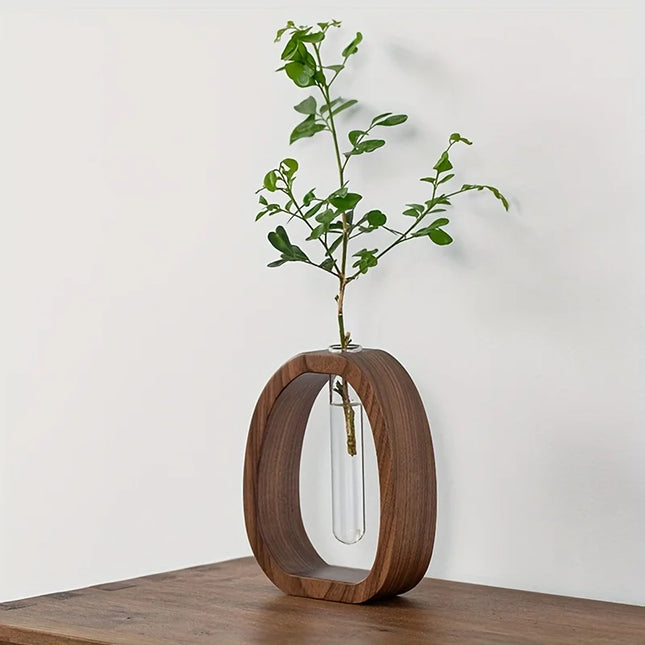 Walnut Colored Floral Ware - AlluNeedt