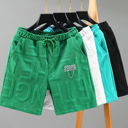 New Fashion knitted Shorts Men Comfortable Elastic Waist Clothing Male Breathable Short Trousers plus size.