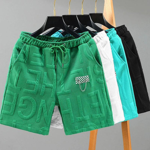 New Fashion knitted Shorts Men Comfortable Elastic Waist Clothing Male Breathable Short Trousers plus size.