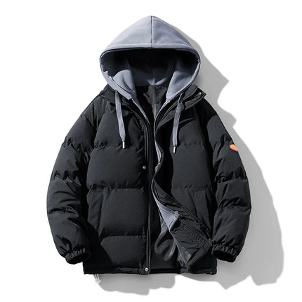 Men Hooded parka Thick Warm Colorful Bubble Coat