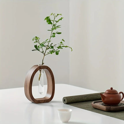 Walnut Colored Floral Ware - AlluNeedt
