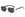 Sunglasses with black frame and dark lenses on a white background