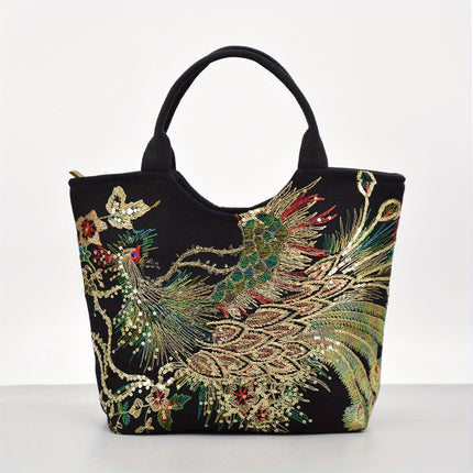Fashion Double Handle Purse with Removable Strap
